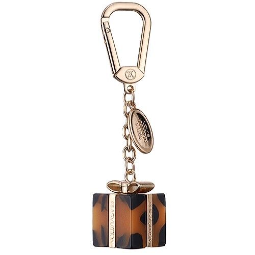 Louis Vuitton Leopard Print Gift Box  Bag Charm in Rose Gold Luxurious Style Women New Arrival 
