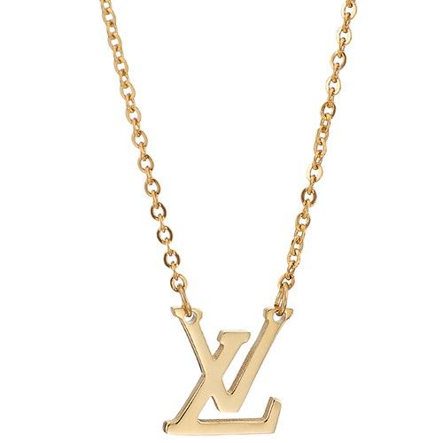 Louis Vuitton Women's Logo Charm Necklace  Gold-plated Modern Price UK Celebrities 