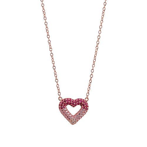 Louis Vuitton Rose Gold Necklace Multi-coor Diamond  Heart Decors Dubai Women Gift Chic Design